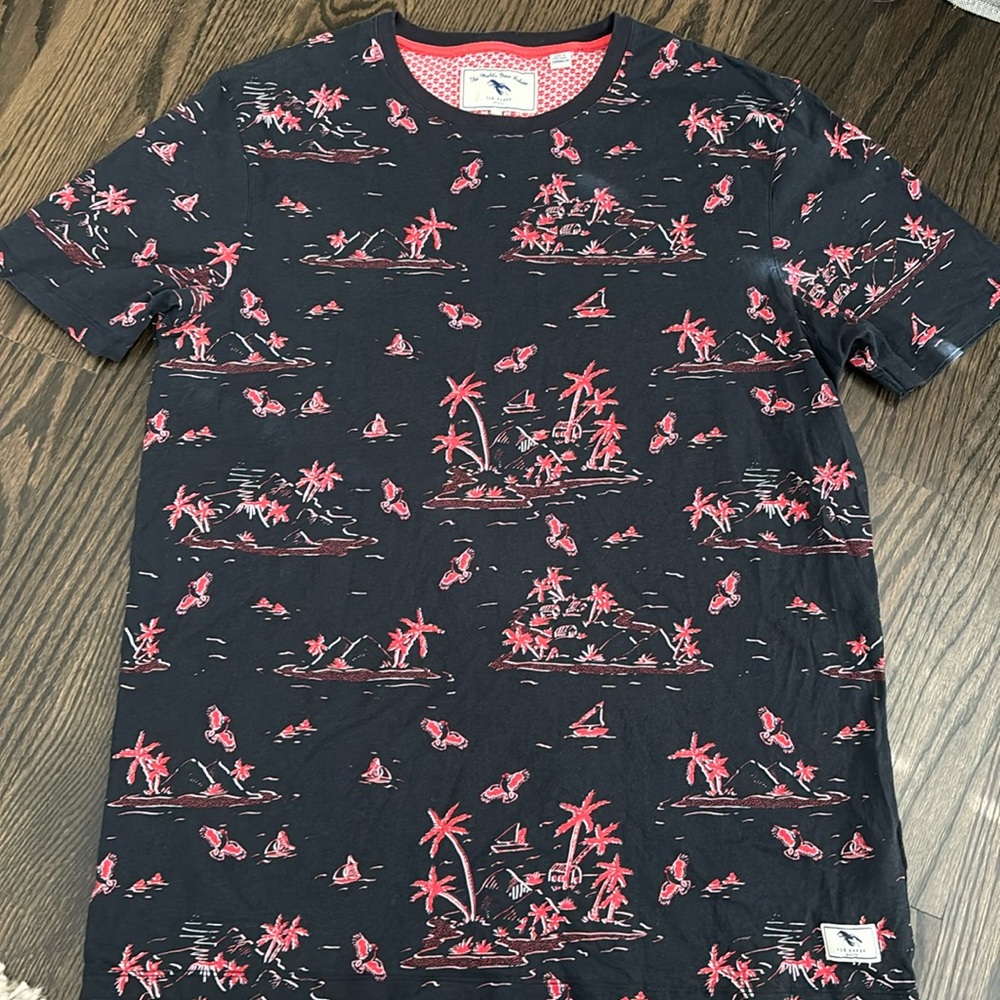Ted Baker men’s palm tree navy tshirt size 4